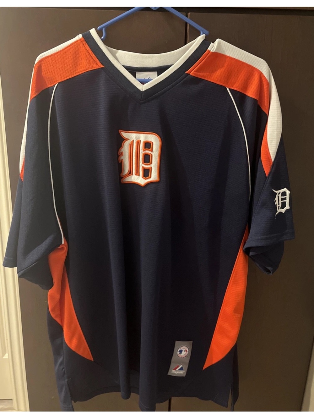 Detroit Tigers authentic Majestic pullover jersey shirt